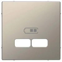 Merten Zentralplatte ni-metall für USB Ladest.Einsatz MEG4367-6050
