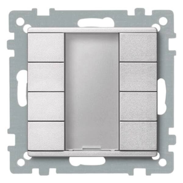 Merten Mert 627860 Taster 4-fach plus aluminium System M