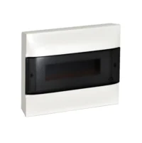 Legrand 135211 AP-Verteiler mit Rauchglas Kunststofftür weiß 1x12M Praktibox S