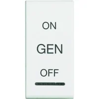 BTicino N4911AFN LivingLight Symbolwippe 1M ON-OFF-GEN Weiß