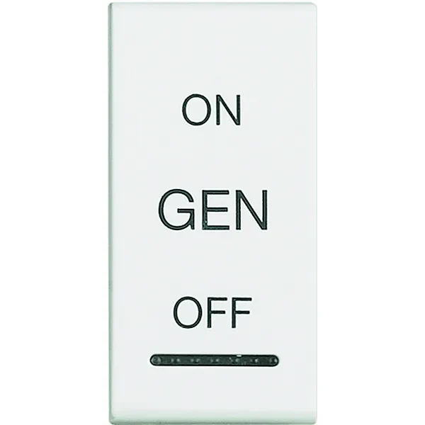 Legrand BTicino N4911AFN LivingLight Symbolwippe 1M ON-OFF-GEN Weiß