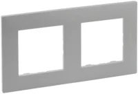 Legrand 864372 Rahmen 2-fach Niloe Step Aluminium
