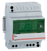 Legrand 004664 Frequenzmesser 3-stellige Digitalanzeige grün Anzeige 40-80Hz 4TE