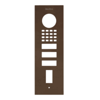 DoorBird D1102FV Fingerprint 50 Unterputz Frontblende – Echte Baubronze
