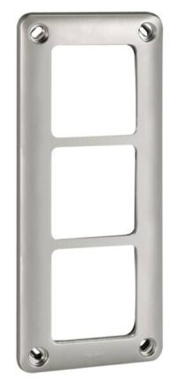 Legrand 077853 Rahmen 3-fach waagerecht/ senkrecht Soliroc IP55 IK10 grau
