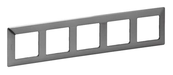 Legrand Legrand 754155 Rahmen 5-fach Valena Life Inoxgrau Thermoplast