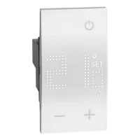 BTicino KW4441 LivingNow 2M Thermostat mit Display in der Farbausführung White