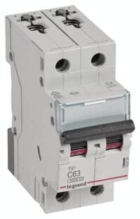 Legrand 403534 TX3 LS-Schalter C 63A 2-polig 6kA 400VAC 2TE