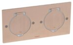 Legrand 089712 Deckelsatz quadratisch 2x2Modul bronze