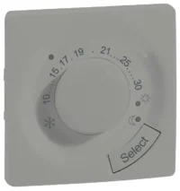 Legrand 864367 Abdeckung Thermostat Niloe Step Aluminium