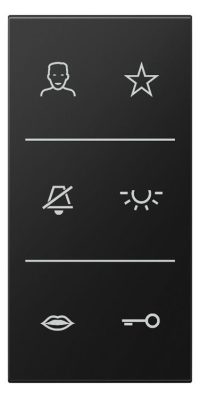 Jung SI V6 LS DC SWM Design-Cover Video 3fach F50 Serie LS graphitschwarz matt