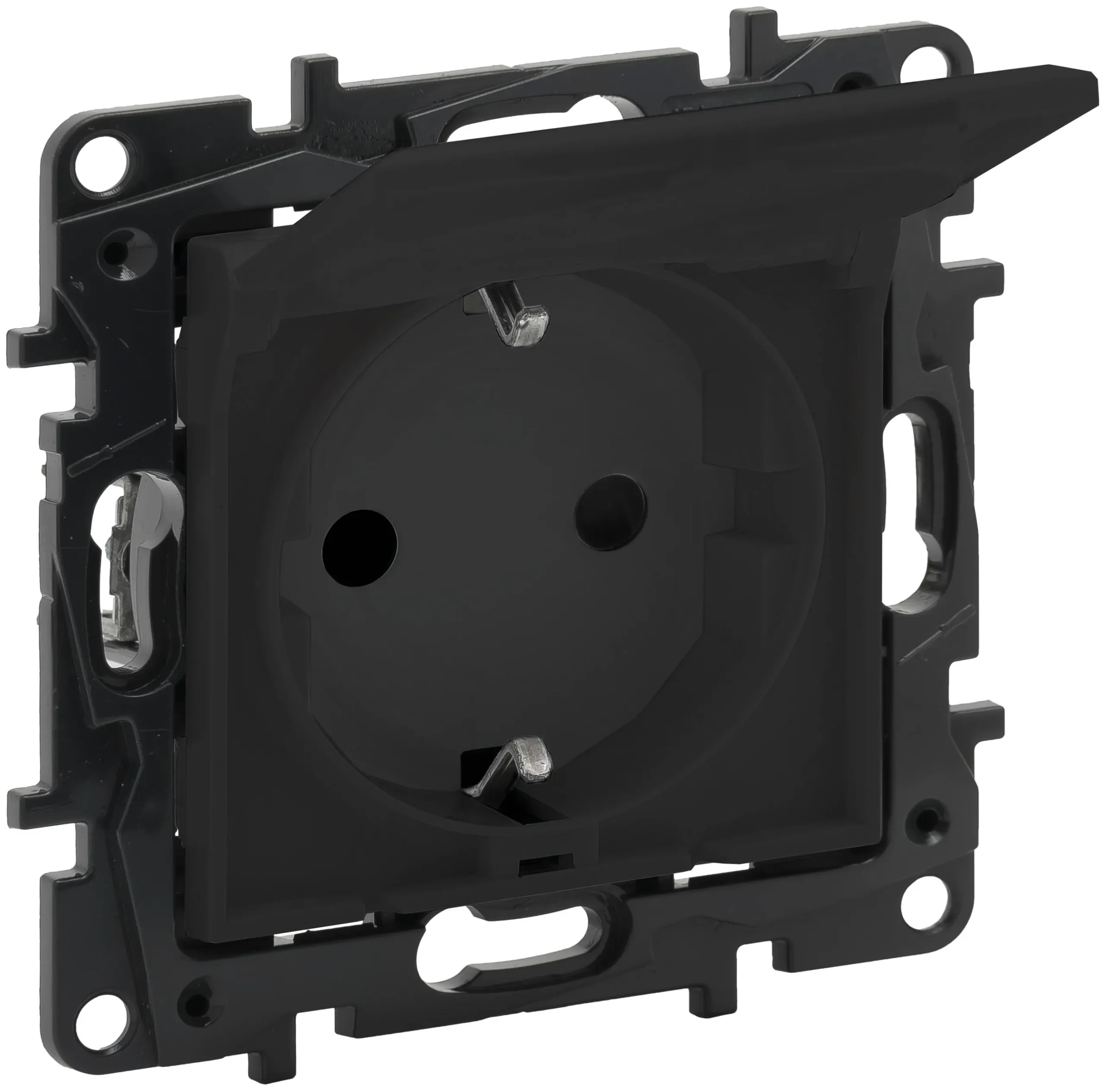 Legrand Legrand 864563 Schuko Steckdose Ber. schutz Klappdeckel Niloe Step schwarz