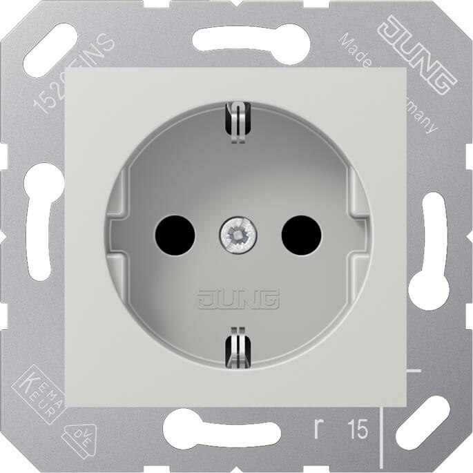 Jung Jung SCHUKO-Steckdose 16A 250V 50x50mm Klappdeckel CD 5120 BF LG