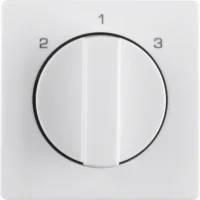 Berker Zentralstück mit Drehknopf 3S Q.1/Q.3 polar weiß 1084608900