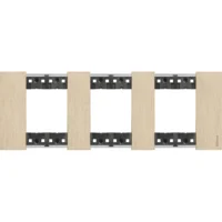 BTicino KA4802M3ZW LivingNow Abdeck- rahmen 3x2-modulig in Farbausführung Gold