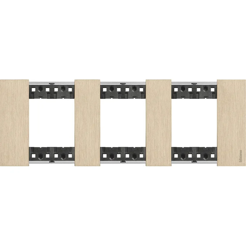 Legrand BTicino KA4802M3ZW LivingNow Abdeck- rahmen 3x2-modulig in Farbausführung Gold