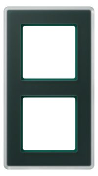 Jung AV582GLMSG Glasrahmen 2f senkr.eu.waager.e Montage Glas A VIVA sm
