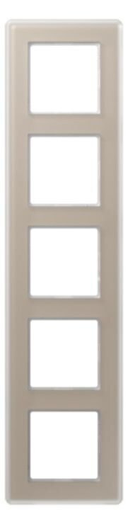 Jung AV585GLMCH Glasrahmen 5f senkr.eu.waager.e Montage Glas A VIVA ch