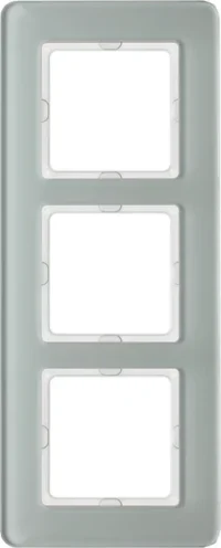 Berker Rahmen 3-fach gl/pws 10136079