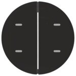 Berker 75162865 Tast-Abdeckung 2-fach für Tastsensor R.1/R.3 schwarz glänzend