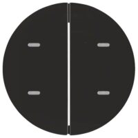 Berker 75162865 Tast-Abdeckung 2-fach für Tastsensor R.1/R.3 schwarz glänzend