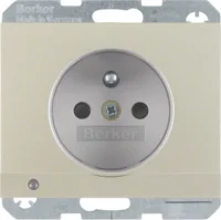Berker Steckdose Edelstahl mit Schutzkontaktstift 6765107004
