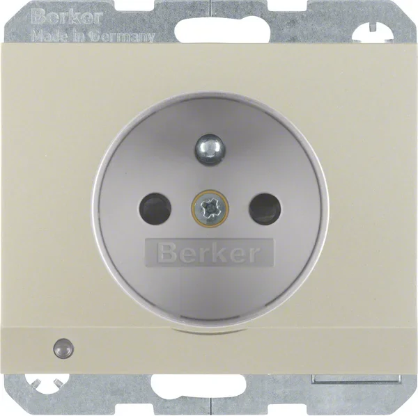 Berker Berker Steckdose Edelstahl mit Schutzkontaktstift 6765107004