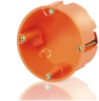 Legrand A01020 Hohlwand Gerätedose T35mm mit vormontierten Geräteschrauben orange