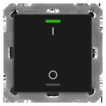 MDT KNX Taster 1-fach Light 55 schwarz matt Schalter BE-TAL55T106.B1