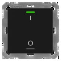 MDT KNX Taster 1-fach Light 55 schwarz matt Schalter BE-TAL55T106.B1