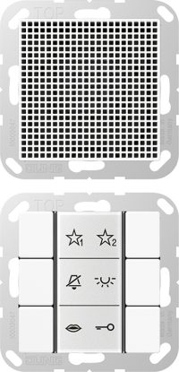 Jung Audio-Innenstation m.Beschriftungsfeld SI AI A 6 WW