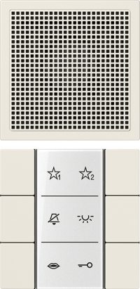 Jung Audio-Innenstation m.Beschriftungsfeld SI AI LS 6 W