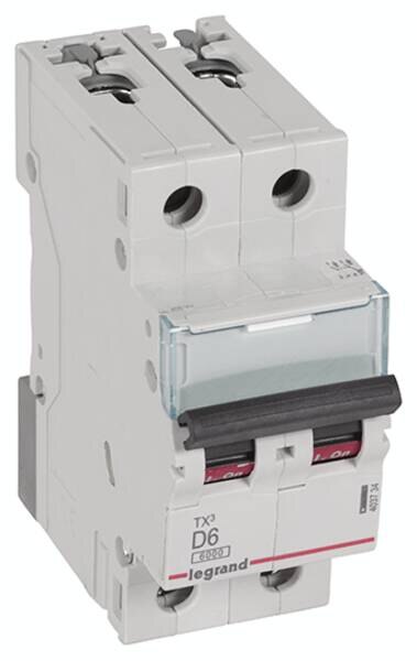 Legrand Legrand 403734 TX3 LS-Schalter D 6A 2-polig 6kA 400VAC 2TE