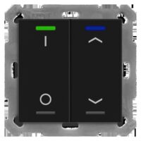 MDT KNX Taster 2-fach Light 55 schwarz matt Sch./Jalousie BE-TAL55T206.D1
