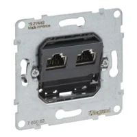 Legrand 765062 SEANO Einsatz Datendose 2xRJ45 Kategorie6A STP geschirmt