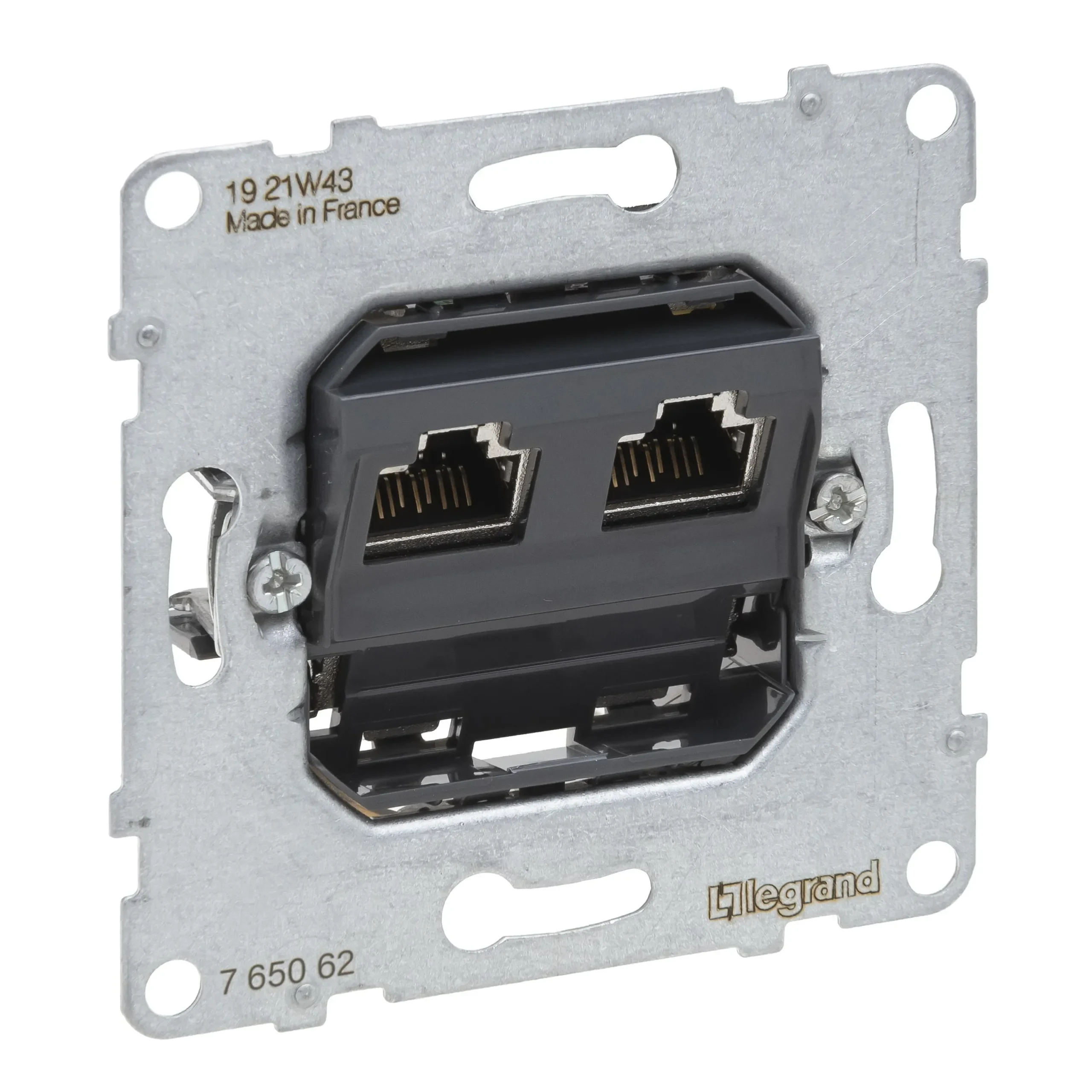 Legrand Legrand 765062 SEANO Einsatz Datendose 2xRJ45 Kategorie6A STP geschirmt