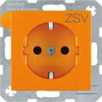 Berker SCHUKO-Steckdose orange matt 47231907