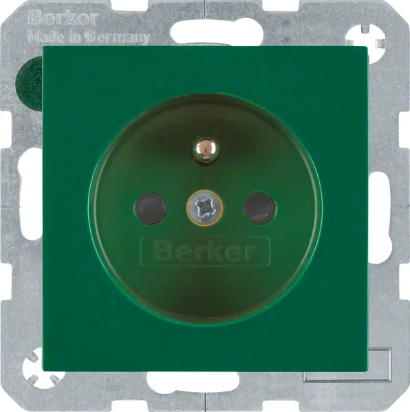 Berker Berker Steckdose gn/gl mit Schutzkontakt 6765768963