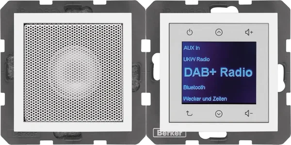 Berker Berker Radio mit Lautspr. DAB+ S. 1/B.x Polarweiß gl. 29808989