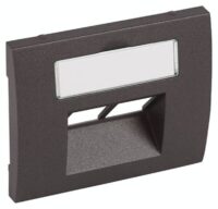 Legrand 771258 Abdeckung RJ45 C5 Kategorie6 Beschriftungsträger Galea dark bronze