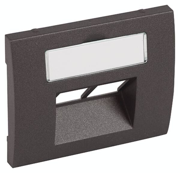 Legrand Legrand 771258 Abdeckung RJ45 C5 Kategorie6 Beschriftungsträger Galea dark bronze