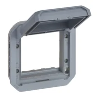 Legrand 069584L Plexo New Einsatz Mosaic Adapter mit Klappdeckel in der Grau