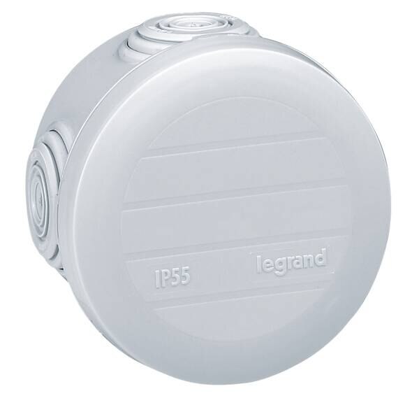 Legrand 092001 Plexo Abzweigdose rund D:60 Tiefe:40mm IP55 4Membrane RAL7035