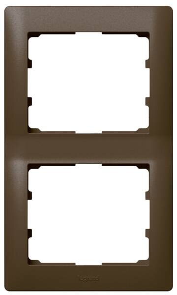 Legrand Legrand 771206 Rahmen 2-fach senkrecht Galea dark bronze