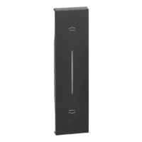 BTicino KG05 LivingNow 1M Tasten- abdeckung mit Symbol Auf-Ab Black