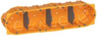 Legrand 080054 Batibox Hohlwanddose 4-fach 3M grau Tiefe:50mm