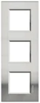 BTicino LNA4802M3ACS LivingLight Abdeckrahmen 3-fach 2+2+2M Stahl geb.