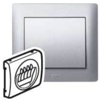 Legrand 771325 Abdeckung HIFI Lautsprecher 2-fach Galea soft Aluminium
