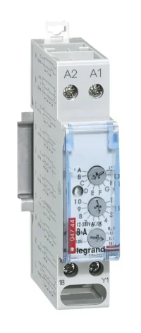 Legrand 004744 Zeitrelais Multifunktion- relais analog 12-230VAC/DC 1TE