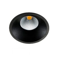 SG LEUCHTEN LED-Einbaustrahler 9W Konverter 903243 dimmbar 1LED schwarz 3000K weiß 760lm schwarz matt